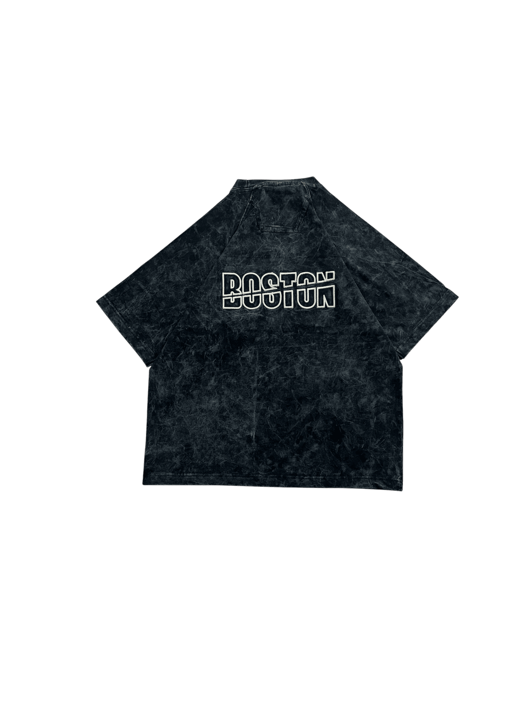 BACK PRINT BLACK WASHED