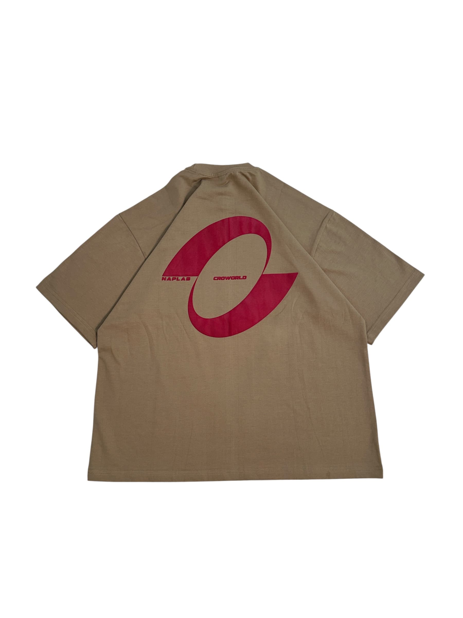 BACK PRINT BEIGE TEES
