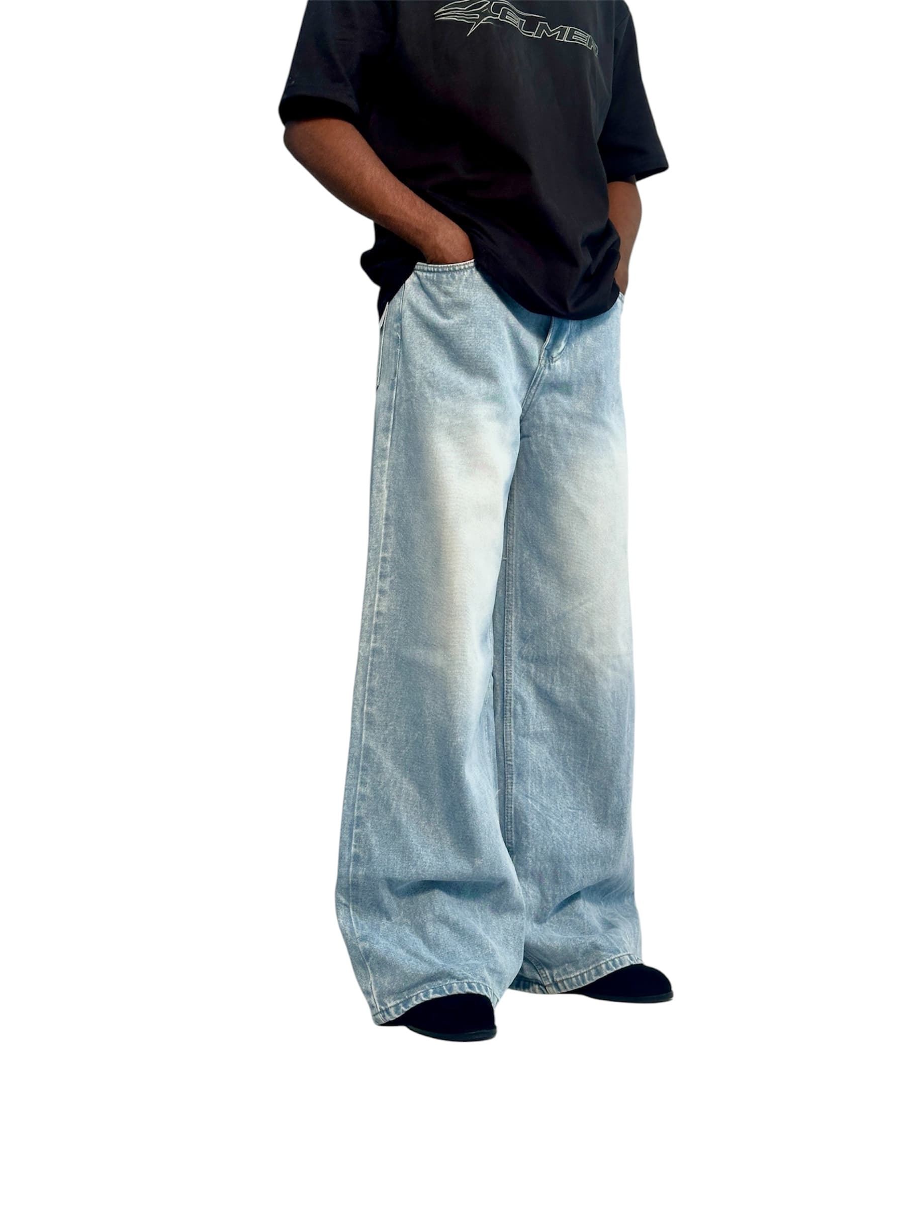 ICE BLUE WIDE LEG